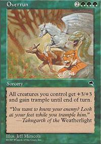 Overrun Magic Card