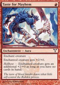 Taste for Mayhem Magic Card