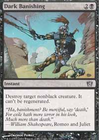 Dark Banishing Magic Card