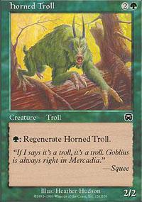 Horned Troll Magic Card