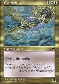 Sky Spirit Magic Card