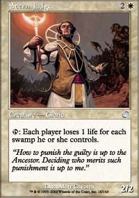 Stern Judge Magic Card