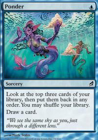 Ponder Magic Card