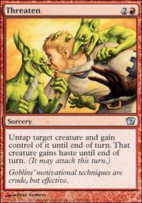 Threaten Magic Card