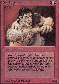 Gray Ogre Magic Card