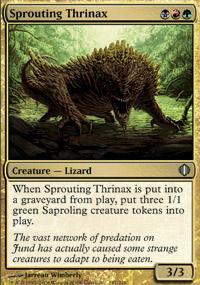 Sprouting Thrinax Magic Card