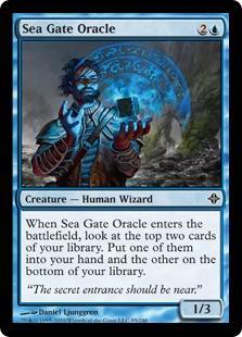 Sea Gate Oracle Magic Card