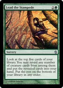 Lead the Stampede Magic Card