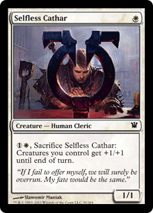 Selfless Cathar Magic Card