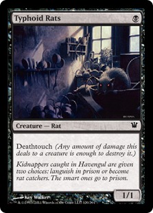 Typhoid Rats Magic Card