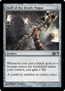 Staff of the Death Magus Magic Card
