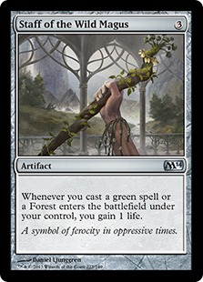 Staff of the Wild Magus Magic Card