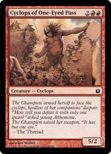 Cyclops of One-Eyed Pass Magic Card