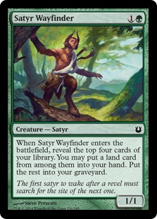Satyr Wayfinder Magic Card