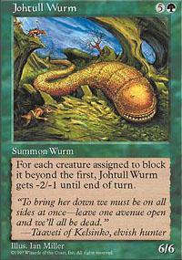 Johtull Wurm Magic Card