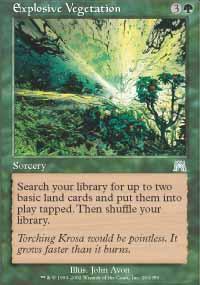 Explosive Vegetation Magic Card