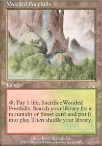 Wooded Foothills Magic Card