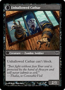 Unhallowed Cathar Magic Card